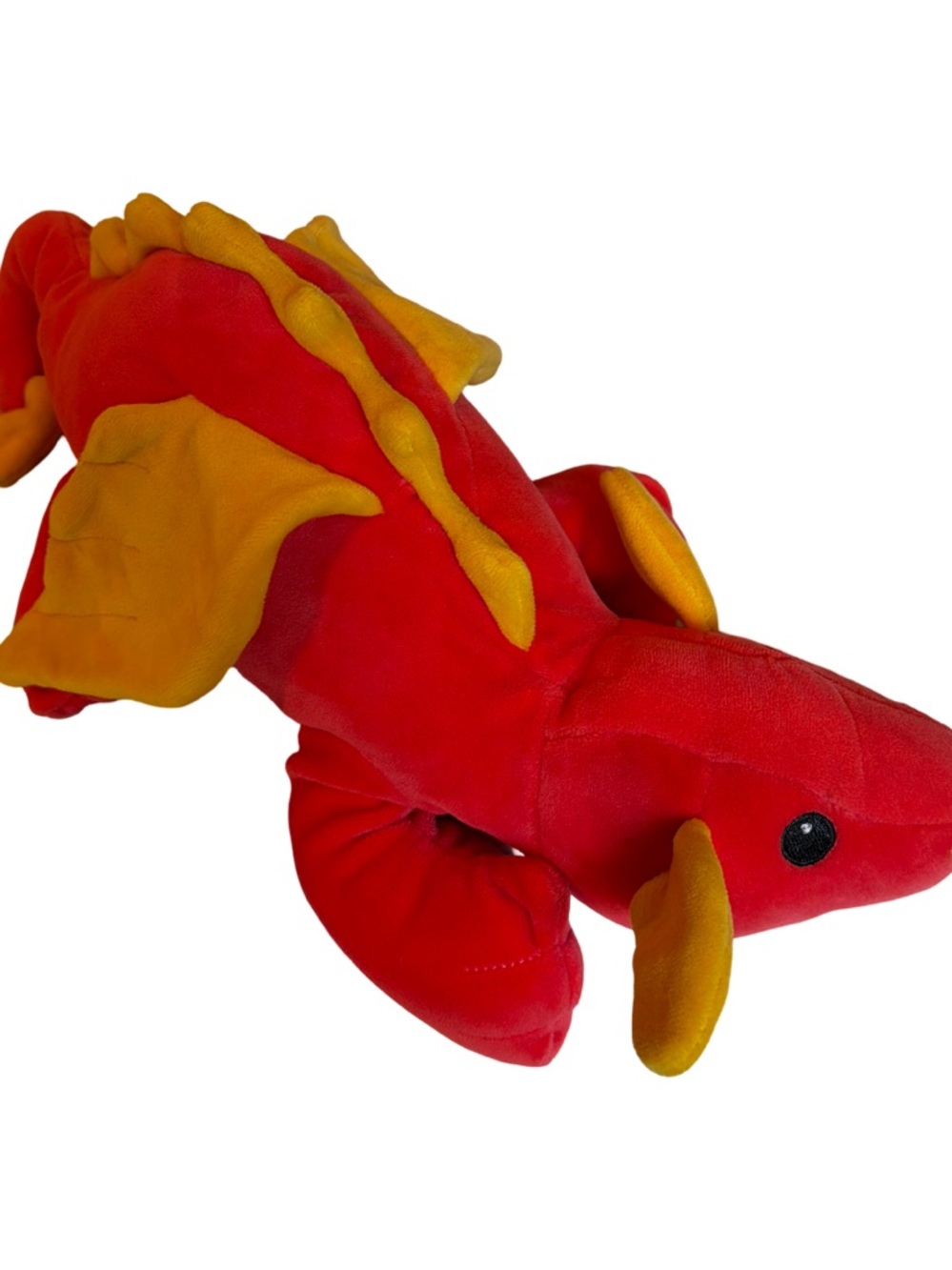 Red & Yellow Plush Dragon Toy - Soft Cuddly Stuffed Animal